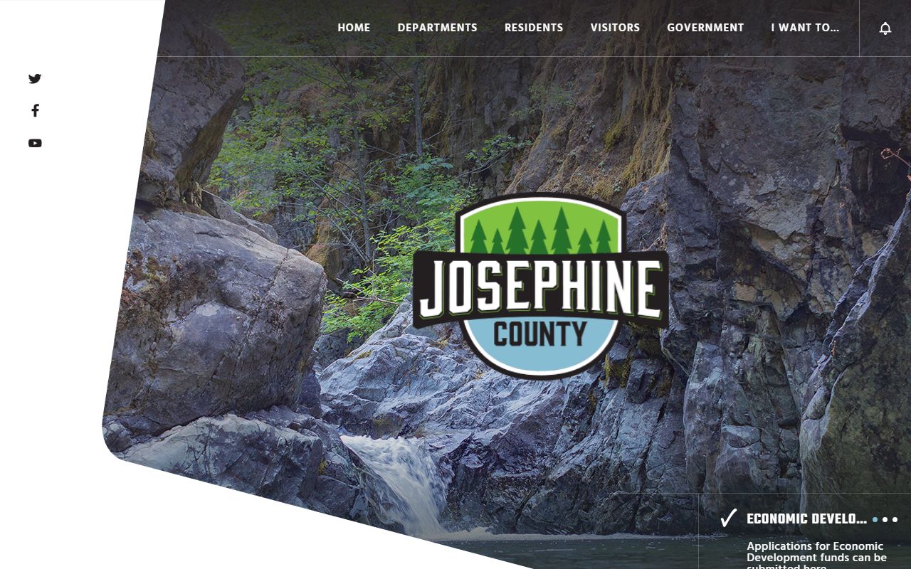 Josephine County government website with links to divorce decree services