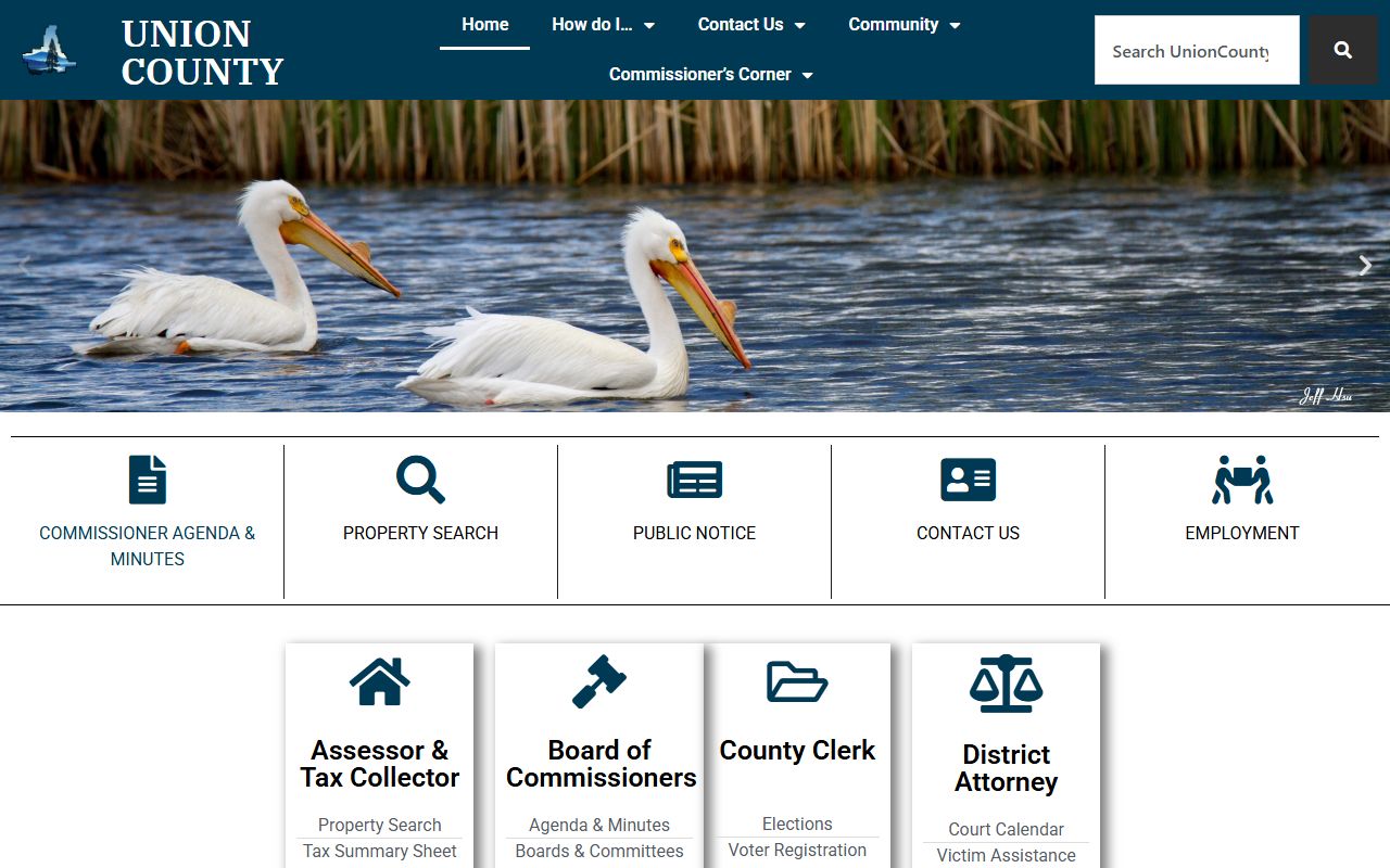 Union County official website for county services and records